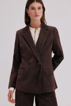 Esther. Blazer de veludo cotelê