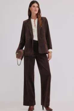 Esther. Blazer de veludo cotelê