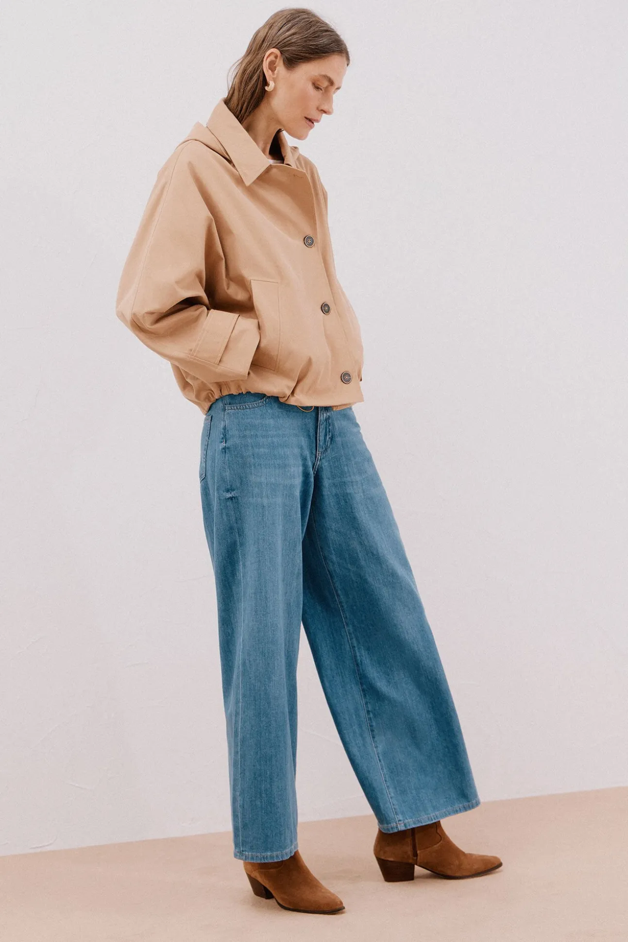 Gabardina curta
