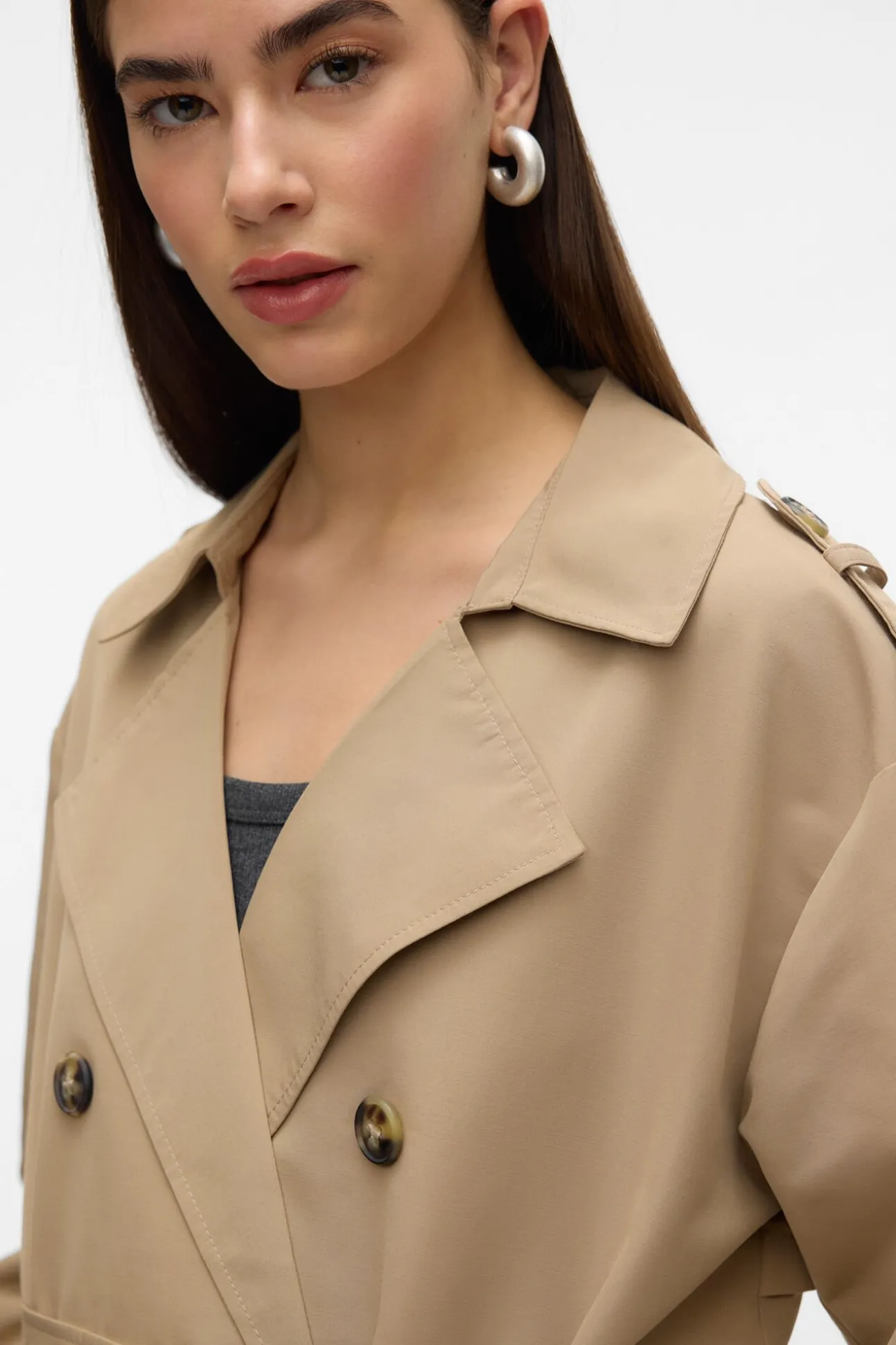 Gabardina longo básico
