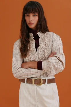 Gina. Blusa xadrez