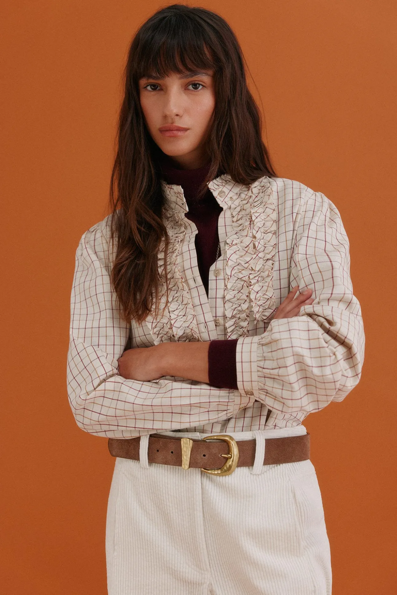 Gina. Blusa xadrez