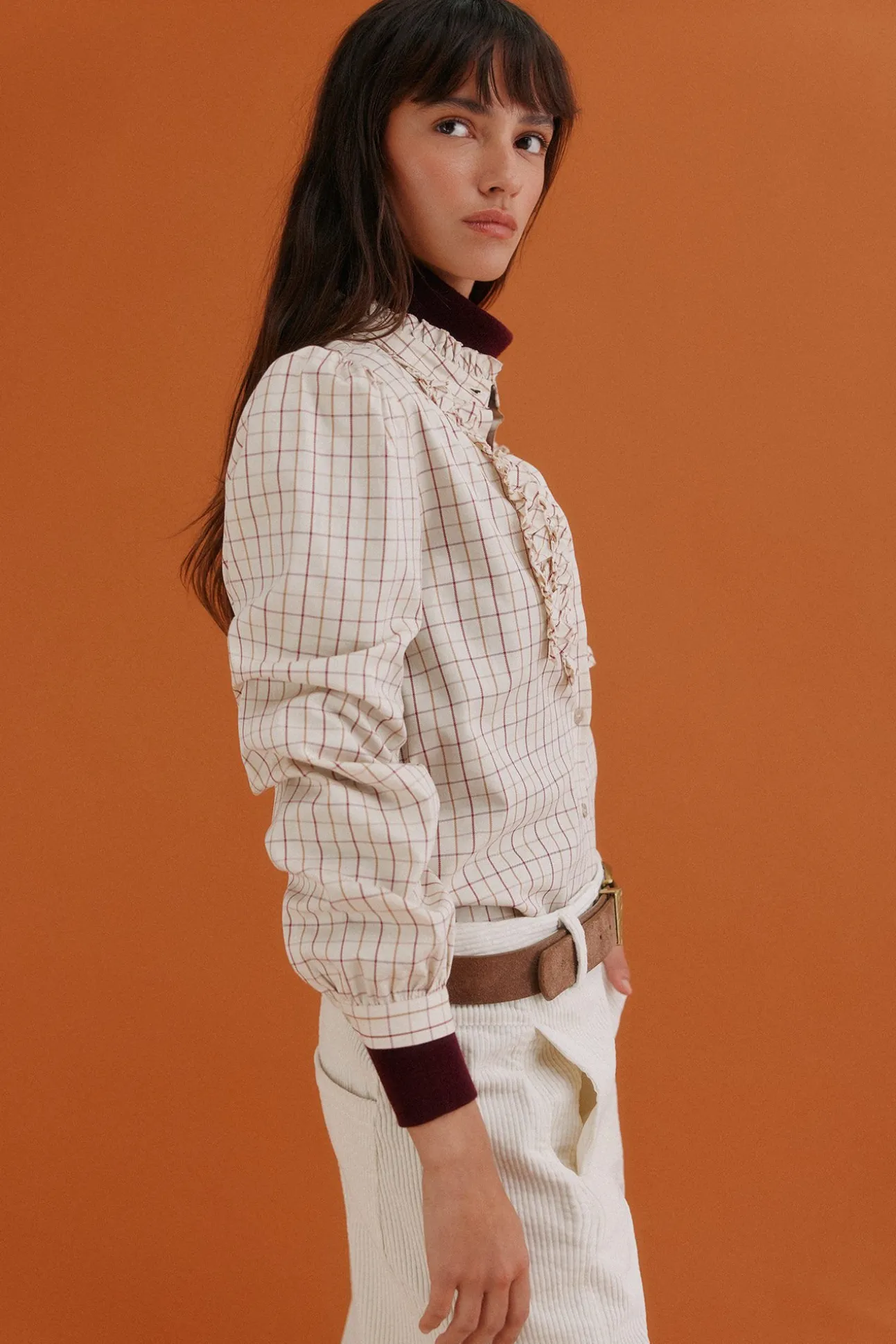 Gina. Blusa xadrez