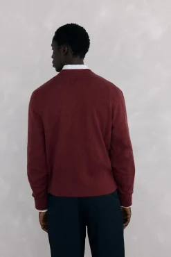 Gola de lã merino e cashmere com bico