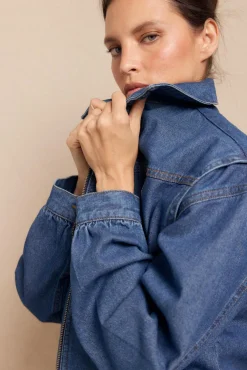 Jaqueta bomber jeans