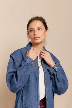 Jaqueta bomber jeans