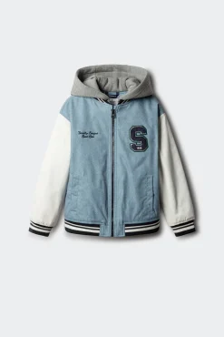 Jaqueta de beisebol universitária masculina