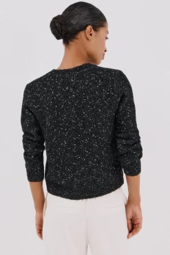 Jaqueta de lurex com botões