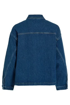 Jaqueta jeans com bolsos