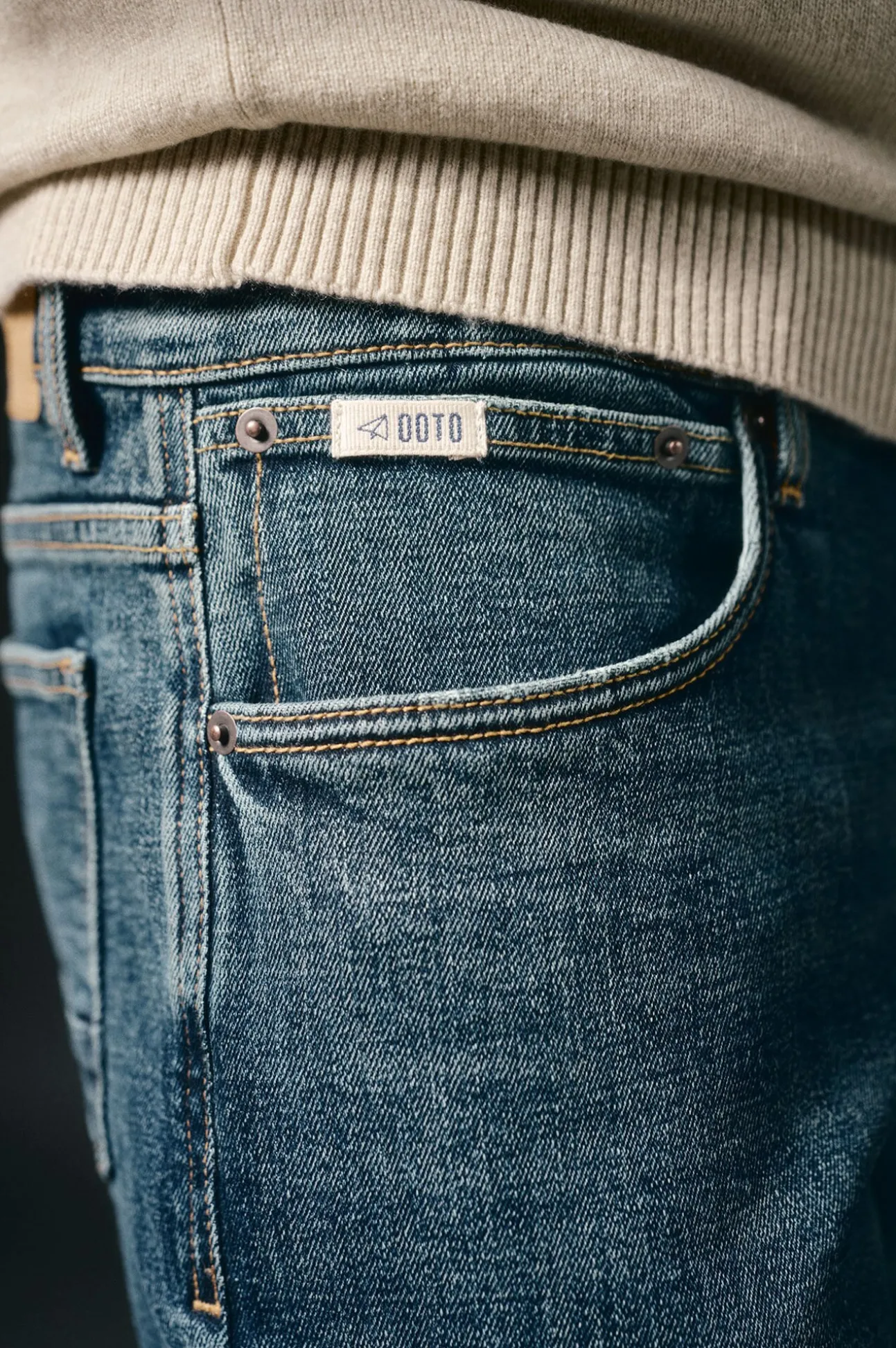 Jeans corte reto
