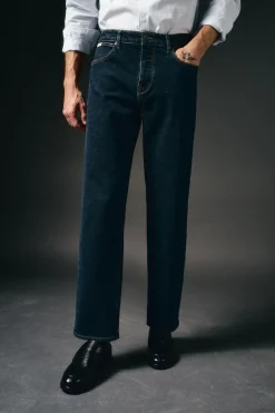 Jeans corte reto