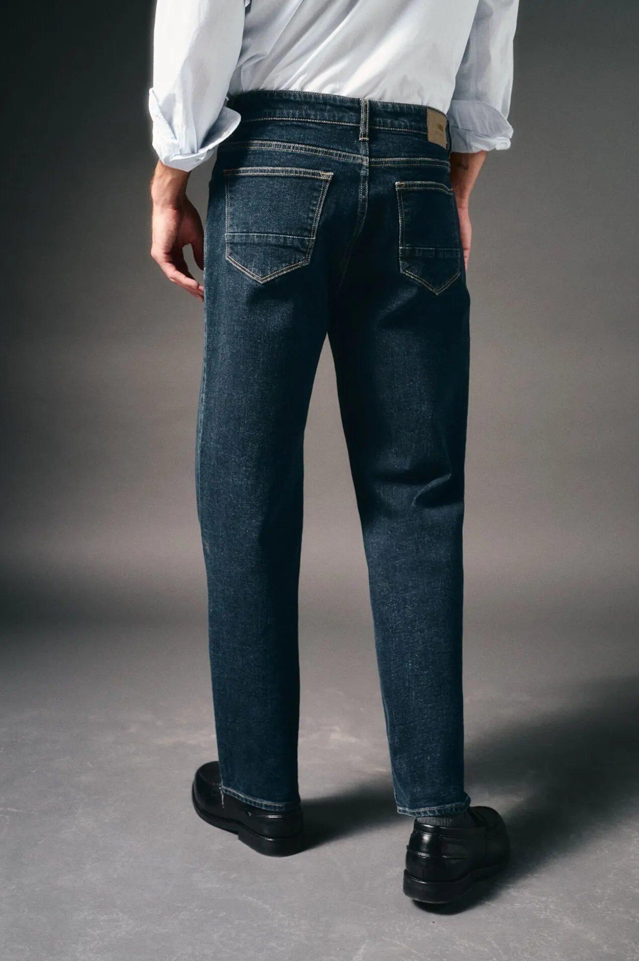 Jeans corte reto