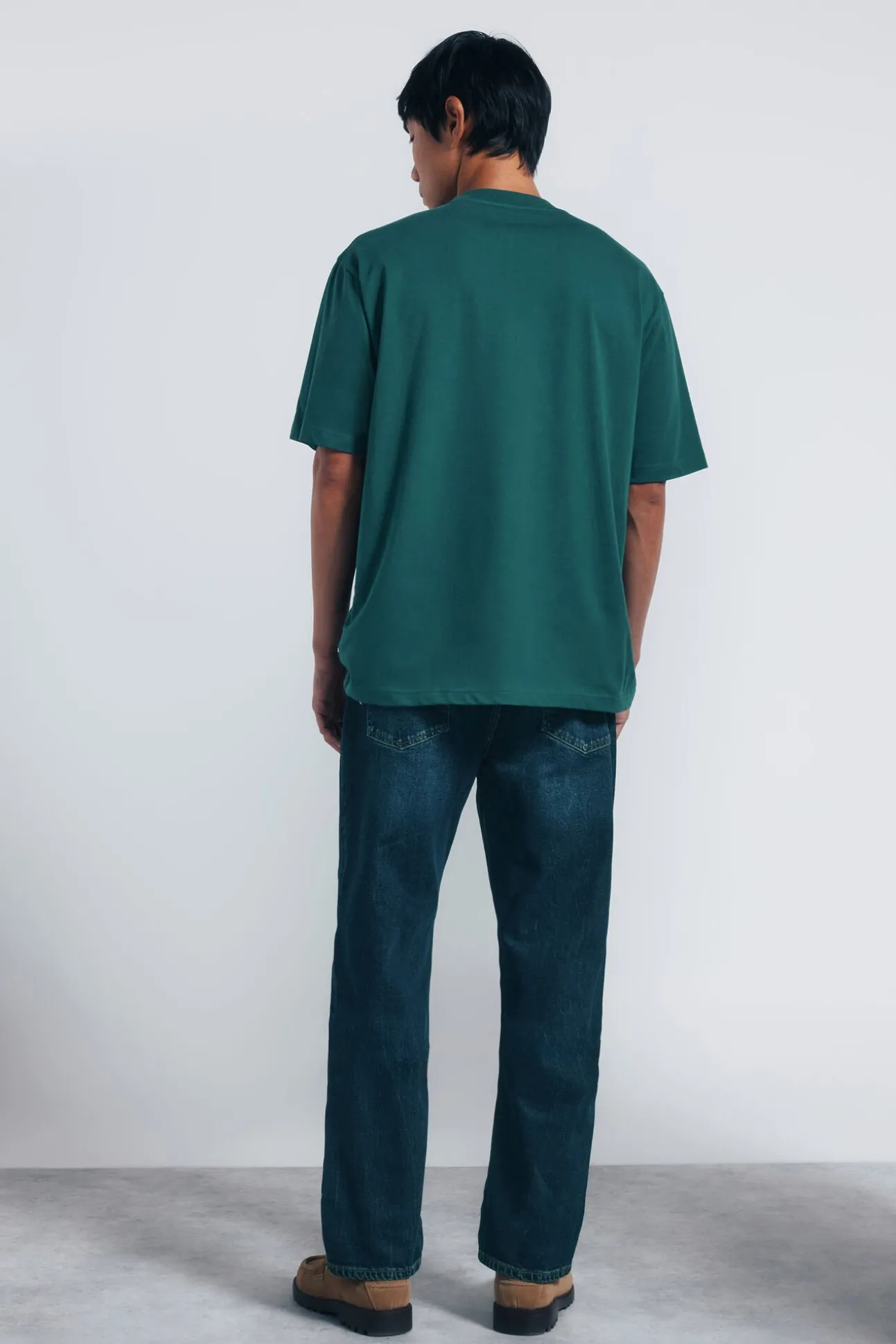 Jeans lavado escuro regular fit