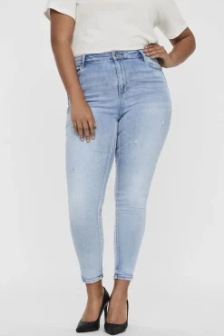 Jeans skinny tamanho grande