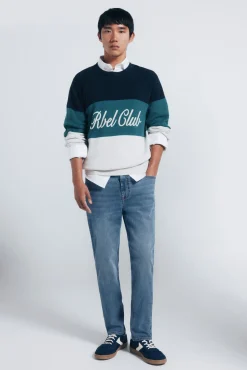 Jeans slim fit tingido