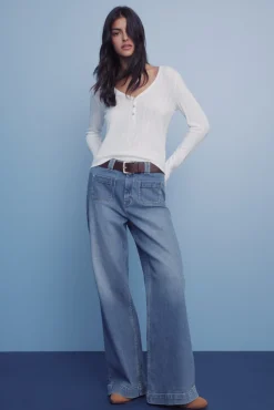 Jeans super flare confortável