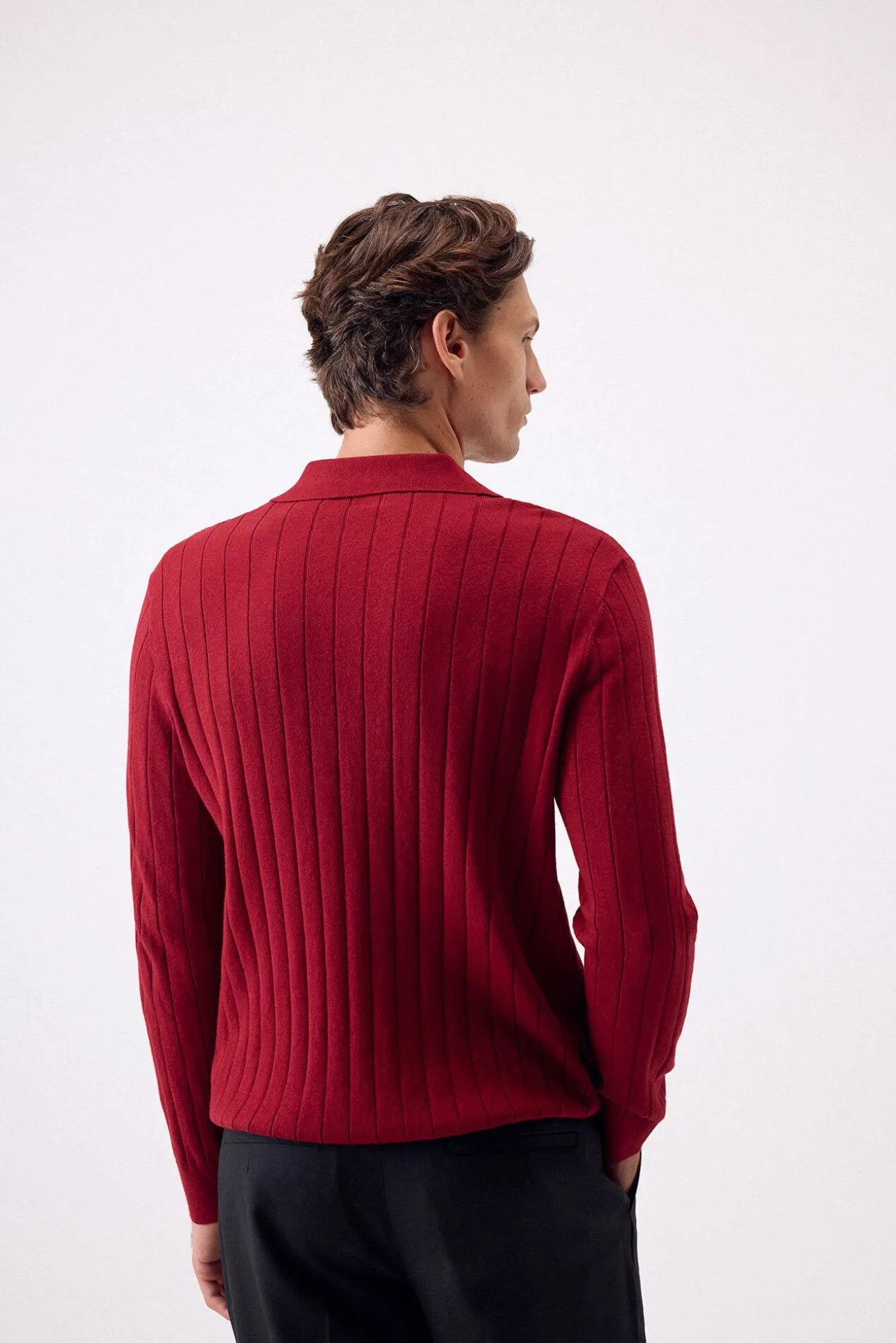Jersey de caxemira de seda e algodão estruturado premium