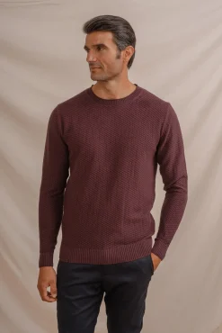 Jersey de malha estruturada
