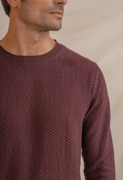 Jersey de malha estruturada