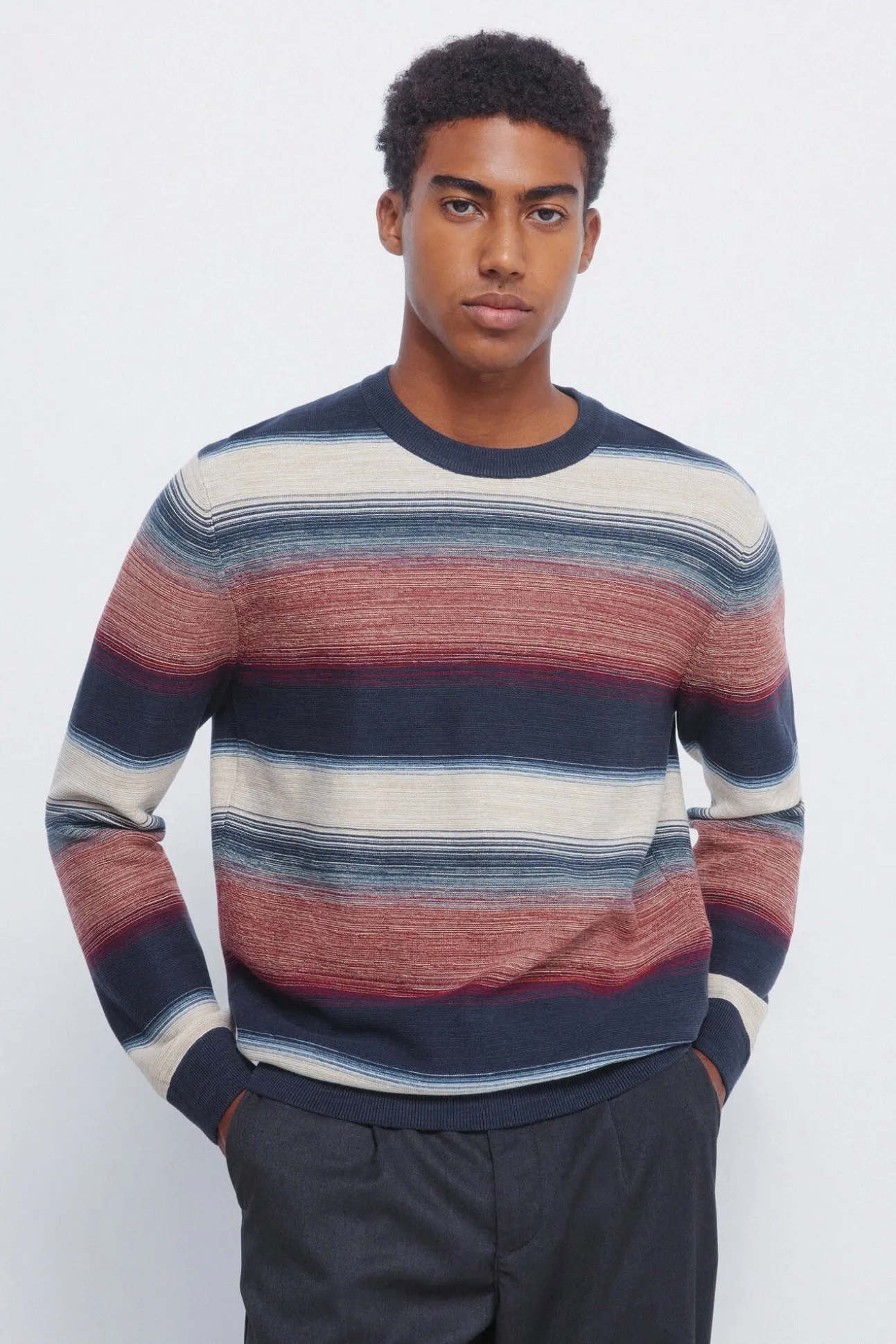 Jersey estruturado multi-listrado