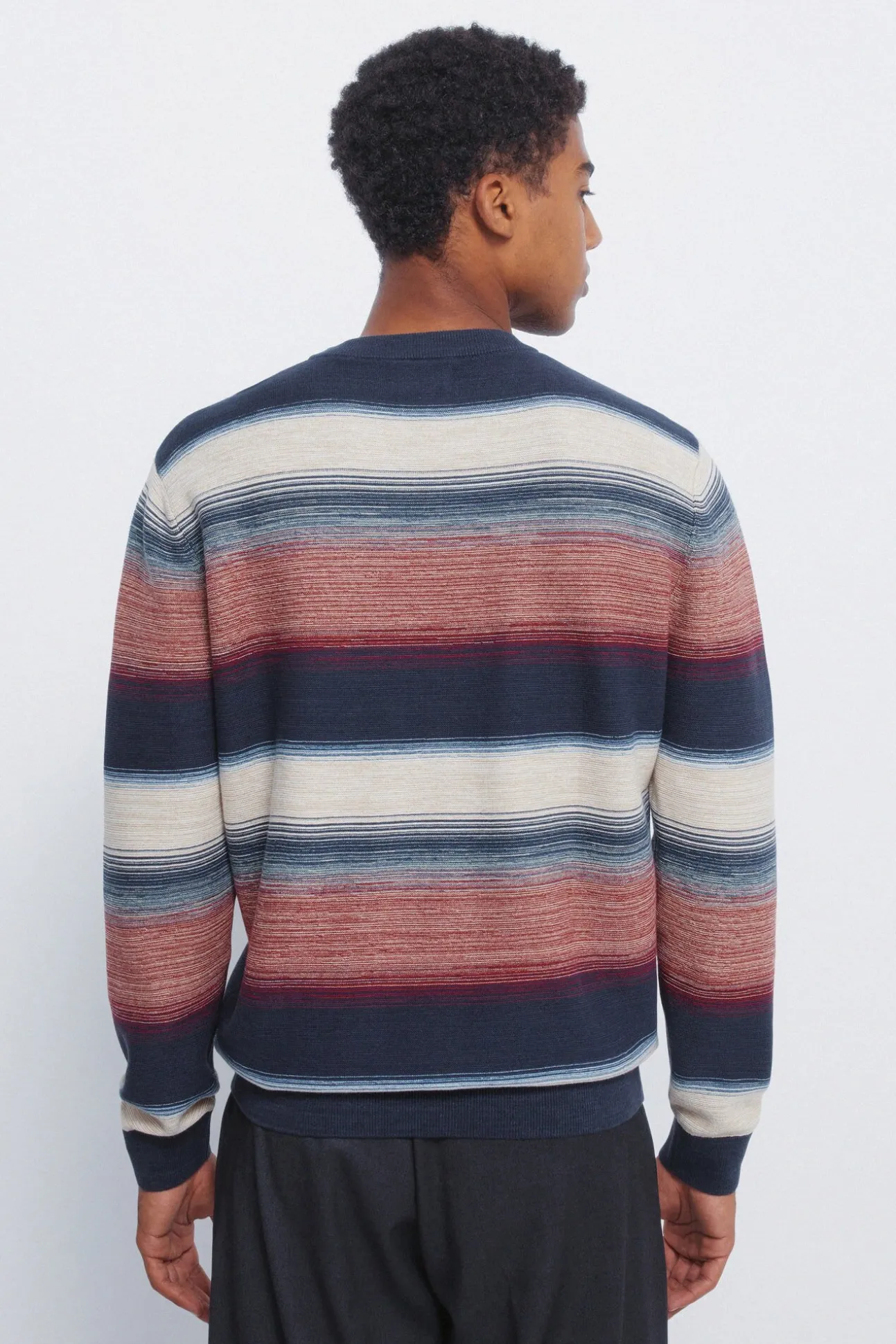 Jersey estruturado multi-listrado