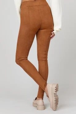 Leggings moldadoras efeito camurça