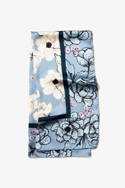 Lenço Acetinado Estampado Floral