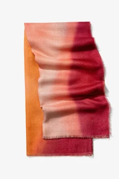 Lenço retangular com gradiente de cores