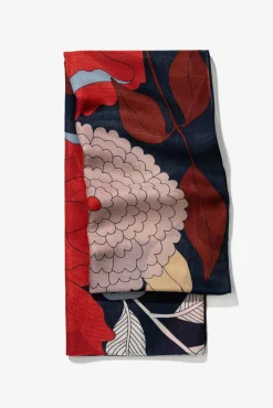 Lenço Retangular Estampado Floral