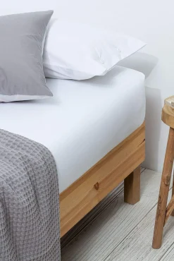 Lençol de baixo algodão percal. Cama 105-110 cm.