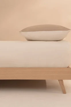 Lençol de baixo algodão percal. Cama 150-160 cm.