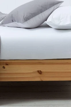 Lençol de baixo algodão percal. Cama 150-160 cm.