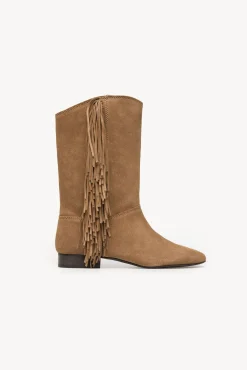 Lola. Botas de croute com franjas