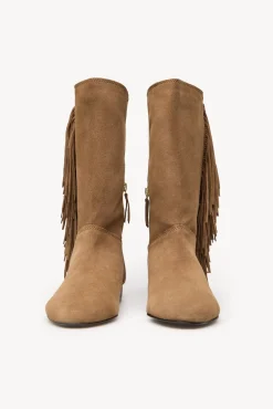 Lola. Botas de croute com franjas
