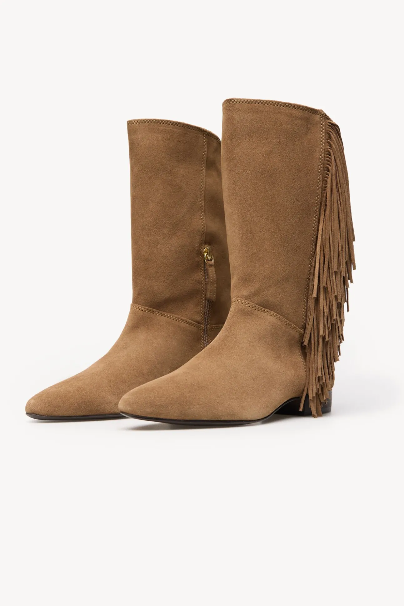 Lola. Botas de croute com franjas