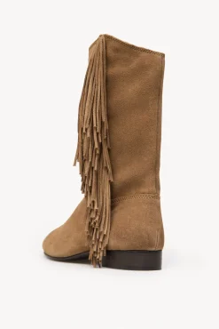 Lola. Botas de croute com franjas