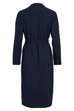 Long knotted trench coat