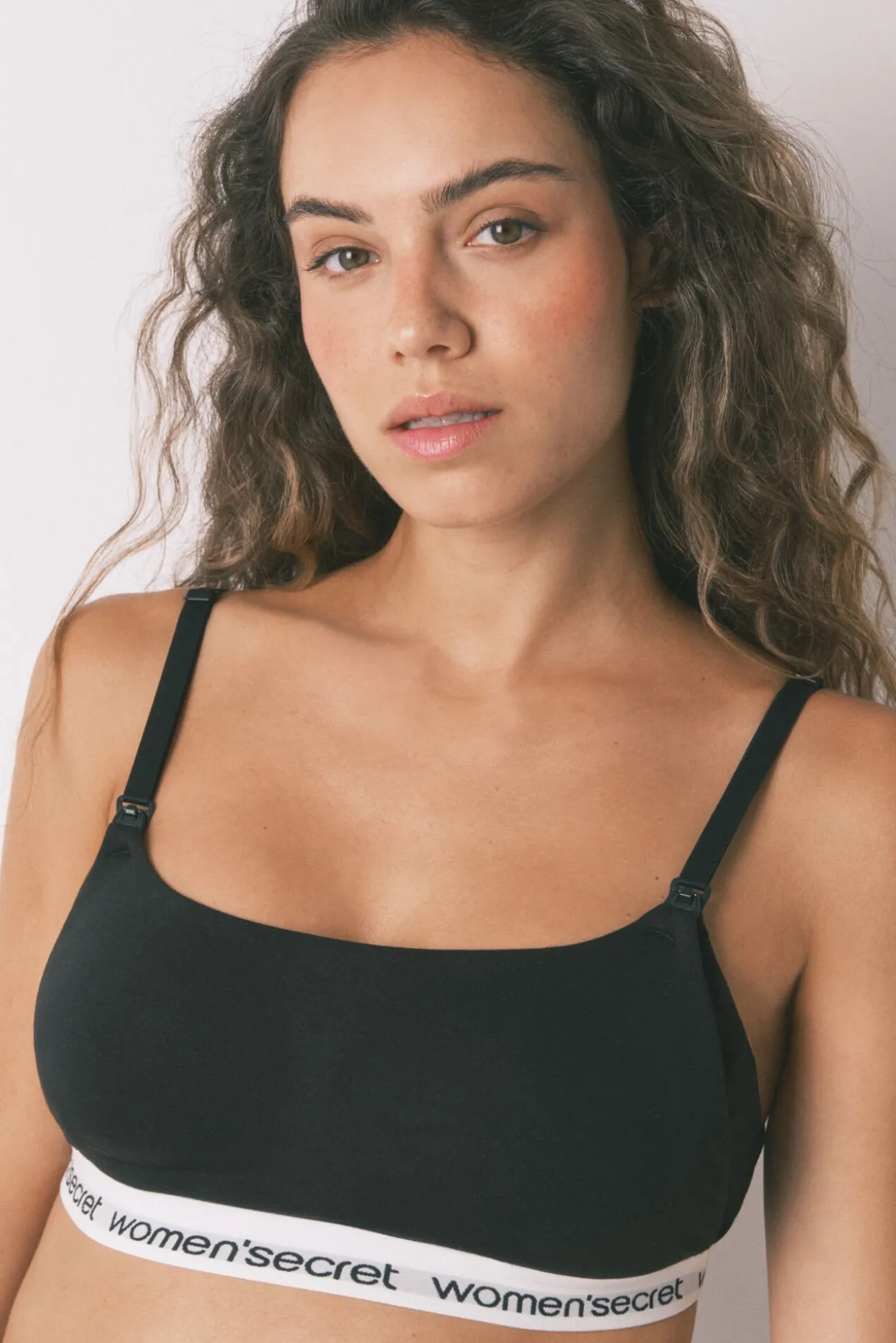 LOVELY soutien de maternity de algodão preto