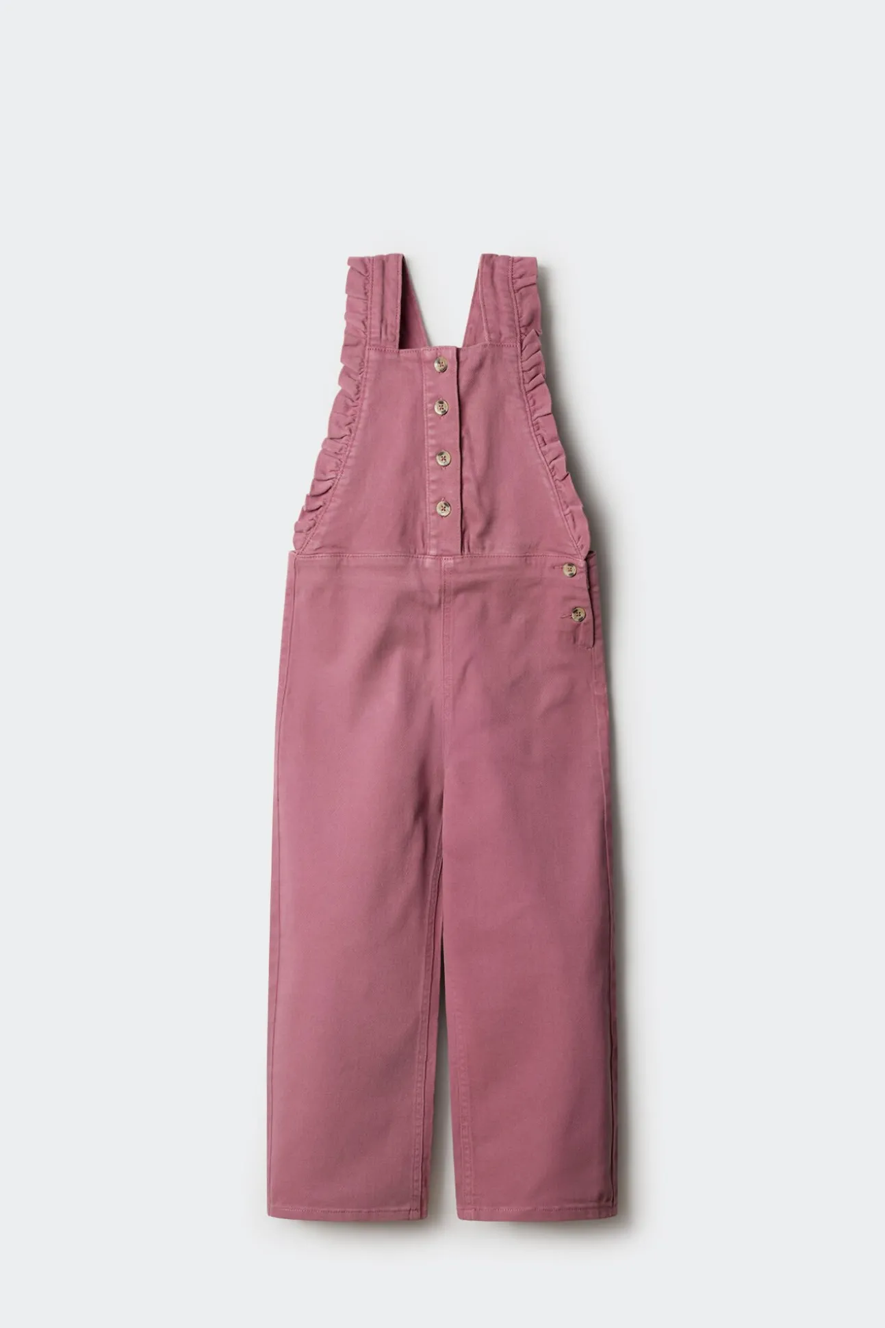 Macacão longo com babados para meninas