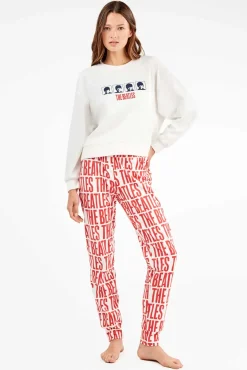 Malha de pijama de malha entrelaçada dos Beatles