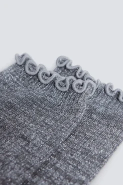 Meia longa de lurex