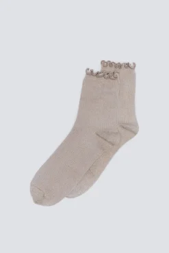 Meia longa de lurex