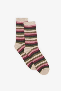 Meias riscas multicolor