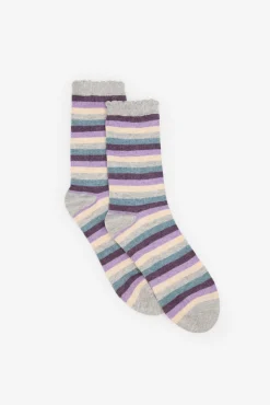 Meias riscas multicolor