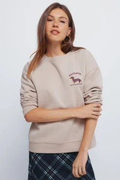 Moletom com capuz de cachorro- sweatshirt