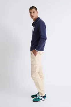 Moletom Polo Azul Marinho com Sweatshirt
