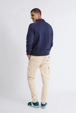 Moletom Polo Azul Marinho com Sweatshirt