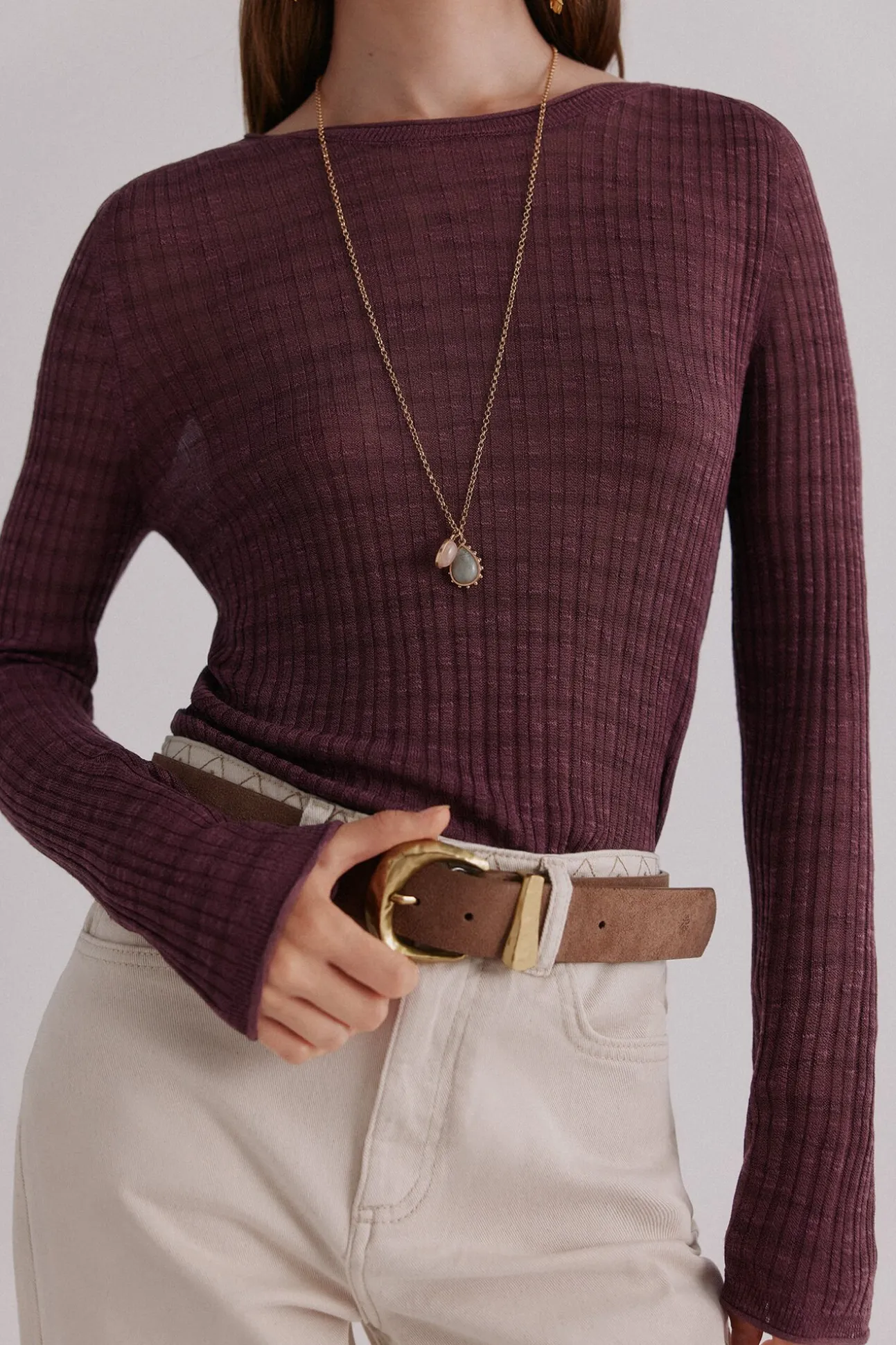 Nadine. Riscas estampado listrada