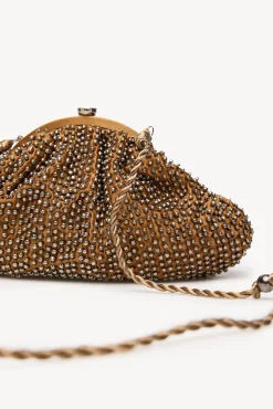 Nelsa. Bolsa mala clutch com miçangas