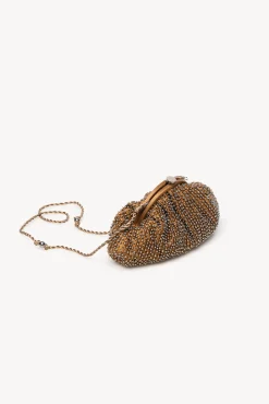 Nelsa. Bolsa mala clutch com miçangas